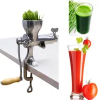 Juicadores Manual de Juicer de Wheatgrass Aço inoxidável saudável Máquina de suco de vegetais de fruta de grama