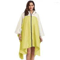 Jackets femininos 2022 feminino 2022 Capa de chuva para mulheres com capuz com capuz com capuz com zíper de chuva longa
