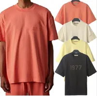 2022 Europe Flocked T Shirt Summer Tee high street casual Men Women Plus Size Short Sleeve Tshirt 8th Seasons New Collection