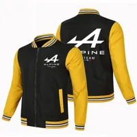 Jackets masculinos Alpine F1 Team Fall Racing Zip Jacket Men's Outdoor Casual Sportswear Off Sports Logo Casat Plus Size