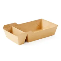 Einweg -Nake -Container 50pcs Kraftpapier Lunchbox Food Snack Sushi -Bootsplatten Dessertkuchenpackung für Party 221101