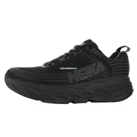 Hoka One Bondi 6 Triple Black Running Shoes for Men Sports Shoe Women Sneakers Mens Trainers Womens Trekking 1019271-BBLC