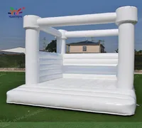 Commercia PVC Inflatable Wedding Bouncer white Bounce House Birthday party Jumper Bouncy Castle8790291