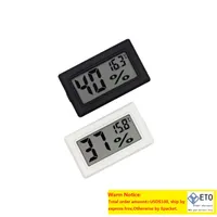 Mini wilgotność temperatury miernik cyfrowy termometr LCD higrometr wewnętrzny bez sondy higrometr Temp Miernik Miernik Miernik Monitora Bateria