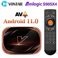 Other TV Parts VONTAR X4 Amlogic S905X4 Smart Android 11 4GB 128GB 32GB 64GB Wifi BT AV1 Media Player BOX 4K 1000M top box 221031 221031