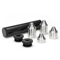 1.45&quot;OD 7&quot;L Fuel Filter Aluminum Tube Radial Skirted Cup Solvent Trap Stainless Steel Cups with 1/2-28 5/8-24 End Caps