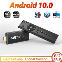 Other TV Parts Smart Tv stick Android 10 2G16G 4G32G 3D Video 4K 24G 5G Wifi Bluetooth QuadCore top box receiver 221031 221031