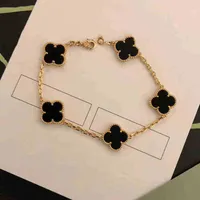 Fashion classique 4 / quatre feuilles Bracelets Bracelets Chaîne de bracele