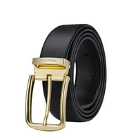 Belts Williampolo Men's Belt Fashion Gold Pin Buckle حزام جلدي أصلي حزام مميز للعلامة التجارية للرجال مصمم G221101