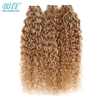 Hair Wafts bhf ombre Waave Weave Human Piano Color Wave Machine Remy Curly Double coudre en extensions naturelles 221031