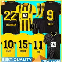 2022 2023 Bellingham Haller Dortmund Soccer Jerseys 22 23 Soccer Football Shirt Haaland reus Neongelb Hummels Brandt Yeyna Men Kids Kit Maillot onmorms