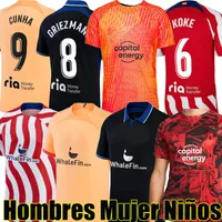 Joao Felix 22/23 Soccer Jerseys 2022 2023 M. Llorente Suarez Correa Camiseta Football Shirts Men Kids Kit Griezmann R.