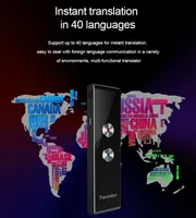 Smart Translator T8 Voice Translator 45 Languages ​​Multi Instant Transnated Wireless Way Relate Real Time App-совместимый 221101