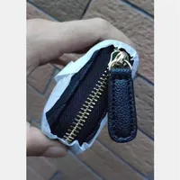 Paris Fashion Women Card Holder Mini Coin Storage Bag VIP Gift Caviar Zipper Pocket Pocket Lady Lady Leather Pouch282d
