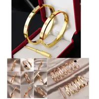 Braccialetti in acciaio inossidabile all'ingrosso braccialetti femminile cuore per sempre amore braccialetto marchio per donne famose gioielli in oro oro rosa color rosa color rosa colore
