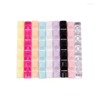 Nail Brushes 5 Grids Acrylic Clear Brush Rack Shelf Painting Pen Rest Holder Stand Colorful UV Gel Display Supplies