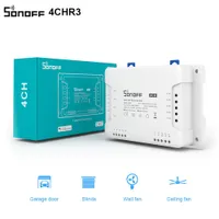 Smart Devices Sonoff 4ch R3 Pro WiFi Switch 4 Gang DIY App Remote Wireless Homeworks med Alexa Goole Home 221101