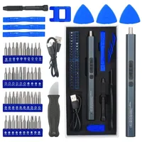 Electric Drill WOZOBUY Electric Screwdriver 50 in 1 Electric Screwdriver Set Rechargeable Repair Tools Kit with TypeC for Smartpho