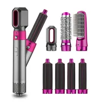 Hair Dryers 7 In 1 Air Brush Styler and Volumizer Straightener Curler Comb Negative Ion One Step 221102