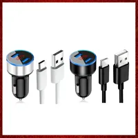 CC282 Cargador de autom￳vil de carga r￡pida Tipo C Cable de carga de tel￩fono USB para Huawei P30 P20 Pro Lite Mate 20 20x Honor 10 20 cargadores de autom￳viles Lite