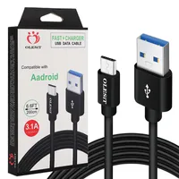 2023 dla kabli Samsung Olesit kabel typu-C szybki ładowarkę Micro USB dane 1M 2M 3M 3,1A Huawei 5a z detalicznym