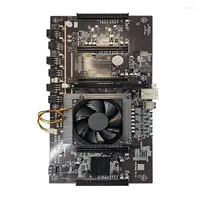 Motherboards BTC Mining Machine Motherboard BTC79X5 V1.0 LGA 2011 DDR3 Supports 32G 60mm Pitch RTX3060 Graphics Card With Cooling Fan