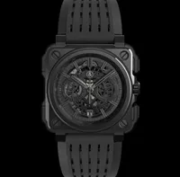 2022 Model Sport Gummi Watchband Quarz Bell Luxus Multifunktions Uhr Business Edelstahl Mann Ross Armbandwatch 01