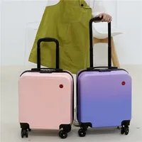 Valigie per valigie da 18 pollici Student Trolley Case di grande capacità Rolling Worse Wheel Cabin Carry On Kids 221101