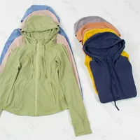 요가웨어 재킷 후드 스웨터 스웨트 셔츠 여성 패션 하이 디자인 스포츠 재킷 코트 양면 샌딩 피트니스 후드 오랫동안