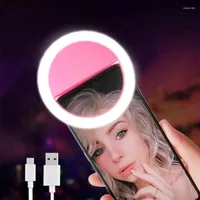 Lampa selfie pierścień nowatorskie oświetlenie makijażu lampy dekoracji telefony komórkowe Po Night Light Mirror Neon znak