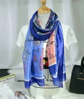 Designer famoso Sra. Xin Design Presente de lenços de seda longos lenços de seda por atacado lenço de alta qualidade 1800x90cm para mulheres xale de xale