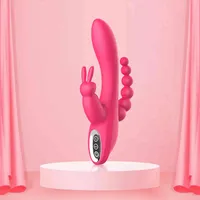 Aureliano Multi Frequency Vibrator Dupa de cabe￧a dupla puxando massagem no quintal flerte o masturbador vibratador feminino sexo adulto brinquedo