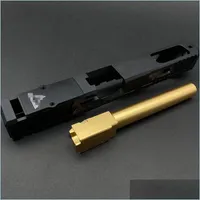 Taktiska tillbehör Taktiska tillbehör Aluminium G34 TTI Slide och Outer Tube Kublai P1 CNC Gel Blaster Er Parts For Toy Drop Deli Dhoek