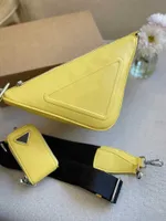 Designer Shoulder Bags Fashion Triangle Letters Bag Woman Saddles Luxury Crossbody Tote Underarm Hobos Purses Handbags Nylon Shoulder Strap