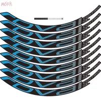 Bike Groupsets 9pc/set Pvc Roval Control SL Bicycle Stickers Mountain 29 Inch 25mm Width Rim Wheel Set Color Sticker MTB Decals DIY 221101