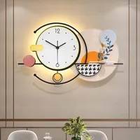 Настенные часы светящиеся часы современный дизайн тихий минималистский крупный аккумулятор Reloj de para para sala украшает предметы