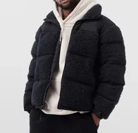 22FW Winter Wool Coats Fashion Designer Jackets for Men Women Fur Coat Parkas with Letters Embroidery 3 Colors Warm Streetwear M-3XL