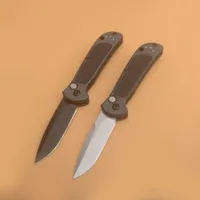 BM 9750 Mini Coalition Tactical Folding Knife Stonewashed Blade Titanium Alloy Handle Outdoor Camping Hunting Survival Pocket Utility EDC Tools