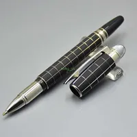 - Haute promotion de qualit￩ ￩criture stylo noir ou sliver rouleau ￠ bille ￠ bille ￠ stylos fermeries de la papeterie de bureau