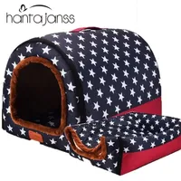 kennels pens Warm Dog House Cats House Lounge For Cats Medium Small Dog Indoor Warm Foldable Washable Puppy Booths Travelling Pet Supplies 221102
