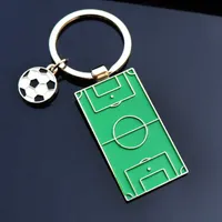 Fashion keychainsKeychains Lanyards Football Keychains for Men Car Key Holder Bags Ornament Keyring Creative Soccer Pendant s Boys and Girls
