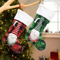 Dekoracje świąteczne bez twarzy worka na prezent dla lalek Socks Wesołych drzew do domowych ozdób na świąteczność wiszące wisiorek hurtowe dd