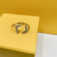 Luxury Designer Women Rings Anillos de diamantes Promess Bisas de boda de oro Anillo de fiesta cl￡sico para mujeres Lady Lovers Joyer￭a de compromiso de regalos