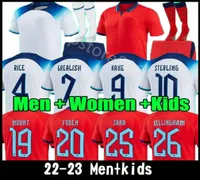 Kane Foden 22 Soccer Jerseys 2022 2023 Home National Football Englands Sterling Saka Rashford Shirt Sancho Mount Grealis