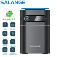 프로젝터 Salange P22 Mini DLP 4K Android Wi -Fi Bluetooth 스크린리스 TV 모바일 스마트 폰 홈 시네마 비머 221102