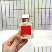 Rökelsefrämjande Pers Top Woman Man Rouge 540 Baccarat per 70 ml Extrait Eau de Parfum 2 4fl oz Maison Paris Unisex Fragrance Fast D Dhtsu