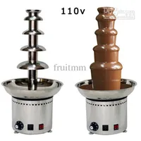 110V Electric 5 Lears Party EL Commercial Isment Nainsainable Steel Choco Chocolate Fountain Foudue314i