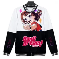 남성용 재킷 2022 Bang Dream Anime Anime Giacche da 야구 도나/Uomo Moda Giacca A Maniche Lunghe Stampe 3d Abbigliamento Streetwear