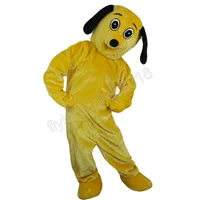 HalloweenYellow Dog Mascot Costume customize Cartoon Cows Anime theme character Adult Size Christmas Birthday Party Outdoor Outfit
