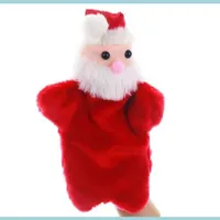 Christmas Decorations Christmas Hand Cartoon Santa Claus Plush Puppets Doll Baby Toys Gifts Wholesale Drop Delivery 2021 Home Garden Dhjhg